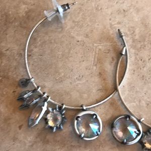 Kendra Scott hoop earrings with charms